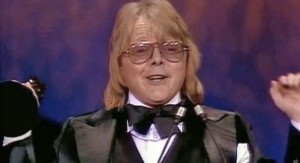 Paul Williams accepting the Academy Award for the song "Evergreen."